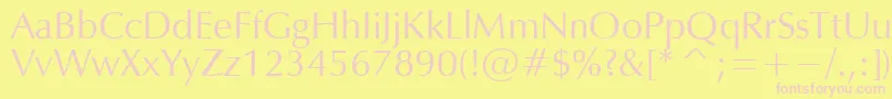 OPIUM Font – Pink Fonts on Yellow Background