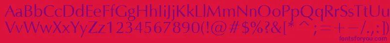 OPIUM Font – Purple Fonts on Red Background