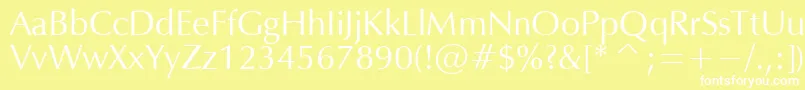 OPIUM Font – White Fonts on Yellow Background