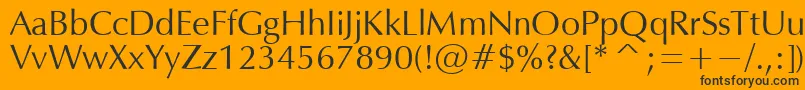 OPM Font – Black Fonts on Orange Background