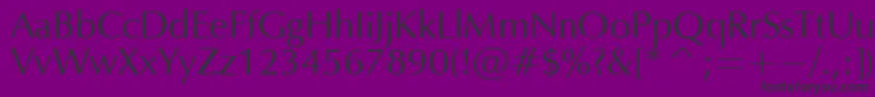 OPM Font – Black Fonts on Purple Background