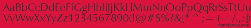 OPM Font – Black Fonts on Red Background