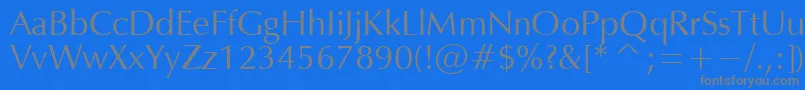 OPM Font – Gray Fonts on Blue Background
