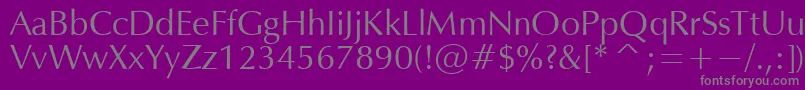 OPM Font – Gray Fonts on Purple Background