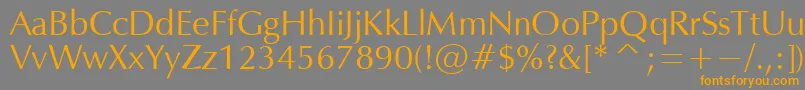 OPM Font – Orange Fonts on Gray Background