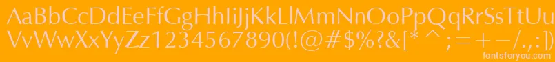 OPM Font – Pink Fonts on Orange Background