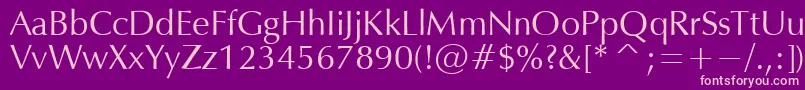 OPM Font – Pink Fonts on Purple Background