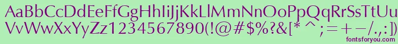 OPM Font – Purple Fonts on Green Background