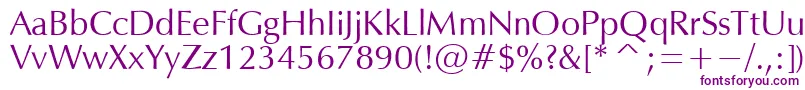 OPM Font – Purple Fonts on White Background