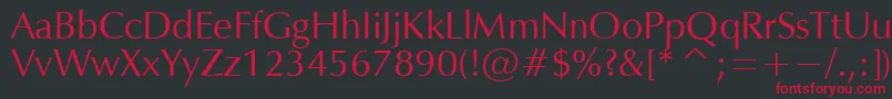 OPM Font – Red Fonts on Black Background