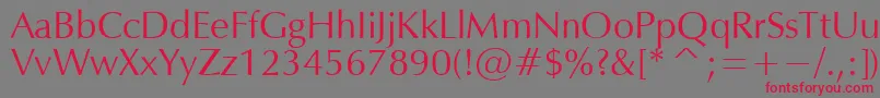 OPM Font – Red Fonts on Gray Background