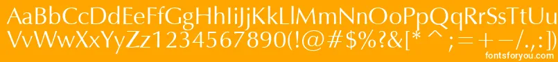 OPM Font – White Fonts on Orange Background