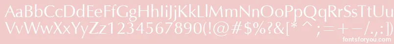 OPM Font – White Fonts on Pink Background
