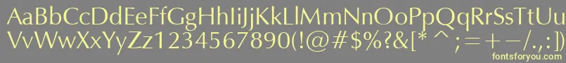 OPM Font – Yellow Fonts on Gray Background