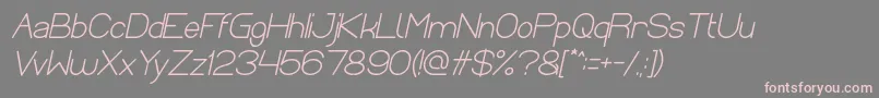 Подробнее о шрифте Optical Fiber Bold Italic Шрифт Optical Fiber Bold Italic – розовые шрифты на сером фоне