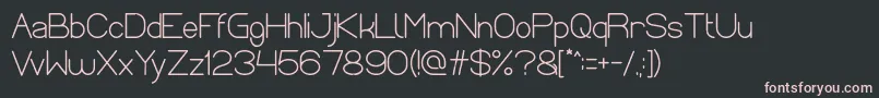 Optical Fiber Bold Font – Pink Fonts on Black Background