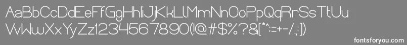 Optical Fiber Bold Font – White Fonts on Gray Background