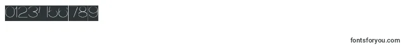 Optical Fiber Inverse-Schriftart – Schriften für Zahlen und Nummern