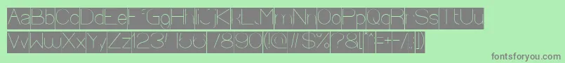 Optical Fiber Inverse Font – Gray Fonts on Green Background