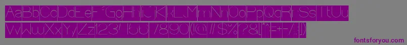 Police Optical Fiber Inverse – polices violettes sur fond gris