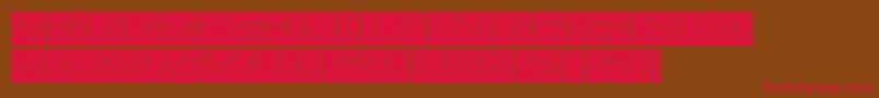 Optical Fiber Inverse Font – Red Fonts on Brown Background