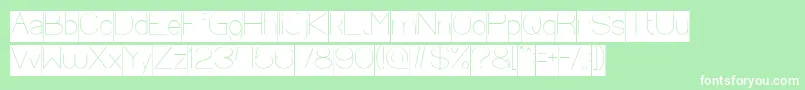 Optical Fiber Inverse Font – White Fonts on Green Background
