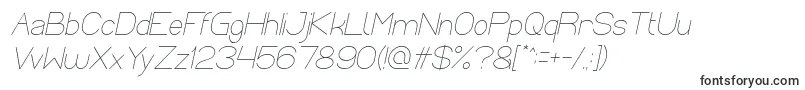 Fonte Optical Fiber Italic – fontes para o cabeçalho do perfil