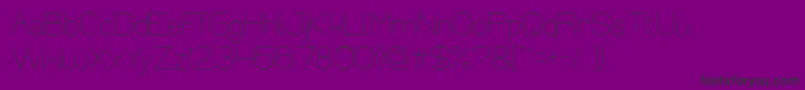 Optical Fiber Font – Black Fonts on Purple Background