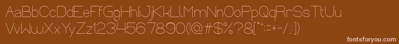 Optical Fiber Font – Pink Fonts on Brown Background