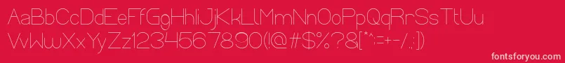 Optical Fiber Font – Pink Fonts on Red Background