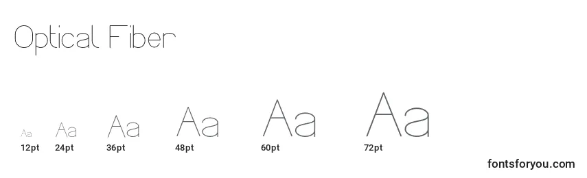 Optical Fiber Font Sizes