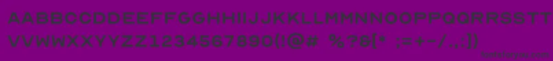 Optician Sans-Schriftart – Schwarze Schriften auf violettem Hintergrund