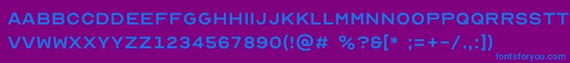 fuente Optician Sans – Fuentes Azules Sobre Fondo Morado