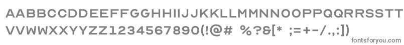 フォントOptiker K – 白い背景に灰色の文字