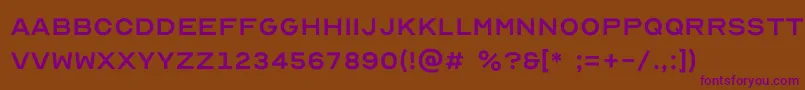Шрифт Optiker K – фиолетовые шрифты на коричневом фоне