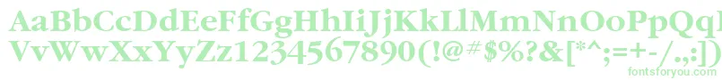 Grd75C Font – Green Fonts on White Background