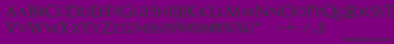 OptimusPrincepsSemiBold Font – Black Fonts on Purple Background