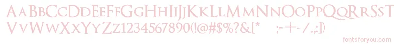 OptimusPrincepsSemiBold Font – Pink Fonts on White Background