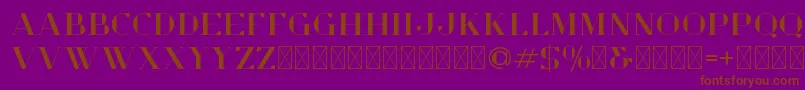 OpulentDemo Font – Brown Fonts on Purple Background