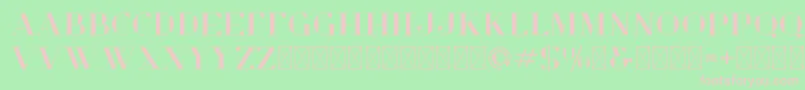 OpulentDemo Font – Pink Fonts on Green Background