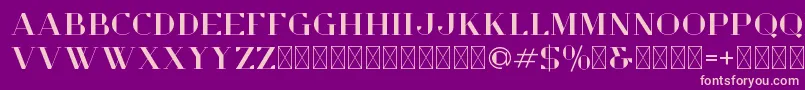 OpulentDemo Font – Pink Fonts on Purple Background