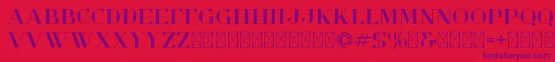 OpulentDemo Font – Purple Fonts on Red Background