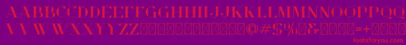 OpulentDemo Font – Red Fonts on Purple Background