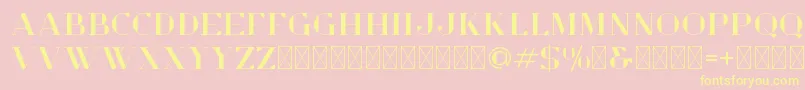 OpulentDemo Font – Yellow Fonts on Pink Background