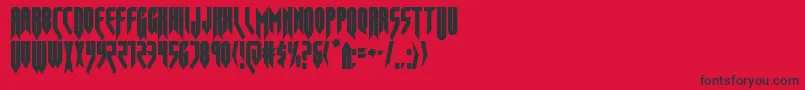 フォントopusmagnuscond – 赤い背景に黒い文字