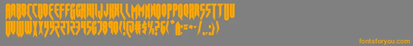 Fonte opusmagnuscond – fontes laranjas em um fundo cinza