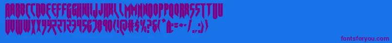 Police opusmagnuscond – polices violettes sur fond bleu