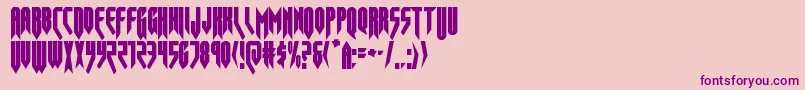 opusmagnuscond Font – Purple Fonts on Pink Background