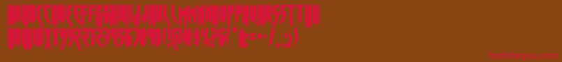 opusmagnuscond Font – Red Fonts on Brown Background