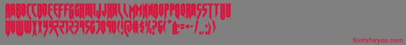 opusmagnuscond Font – Red Fonts on Gray Background